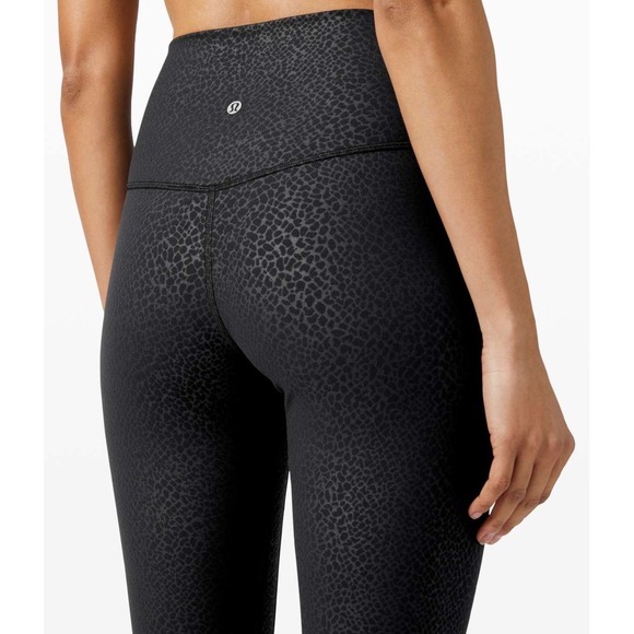 Lululemon Align High Rise Pant 25 Wild Thing Camo Deep Coal Multi Leggings Sz 6 - Picture 2 of 7